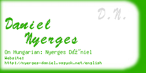 daniel nyerges business card